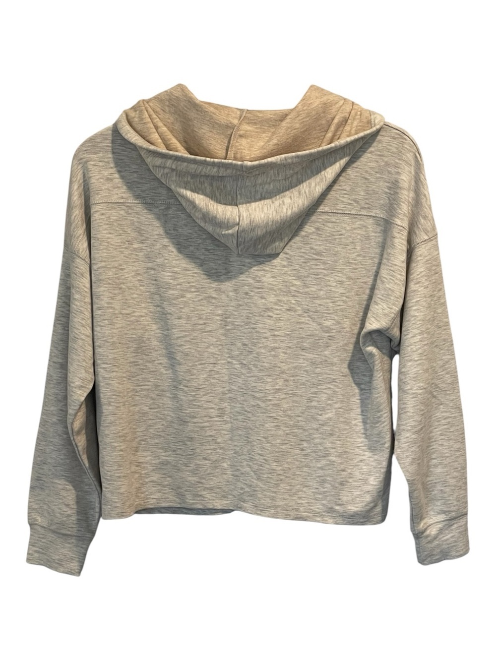 Barefoot Dreams Malibu Collection Butter Soft Hoodie, Heathered Cream, Sz. XS - Picture 4 of 16